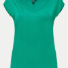 Pieces Тишърт 17095260 Зелен Regular Fit за Жени цена