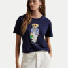 Polo Ralph Lauren Тишърт 211959112001 Тъмносин Straight Fit за Жени цена