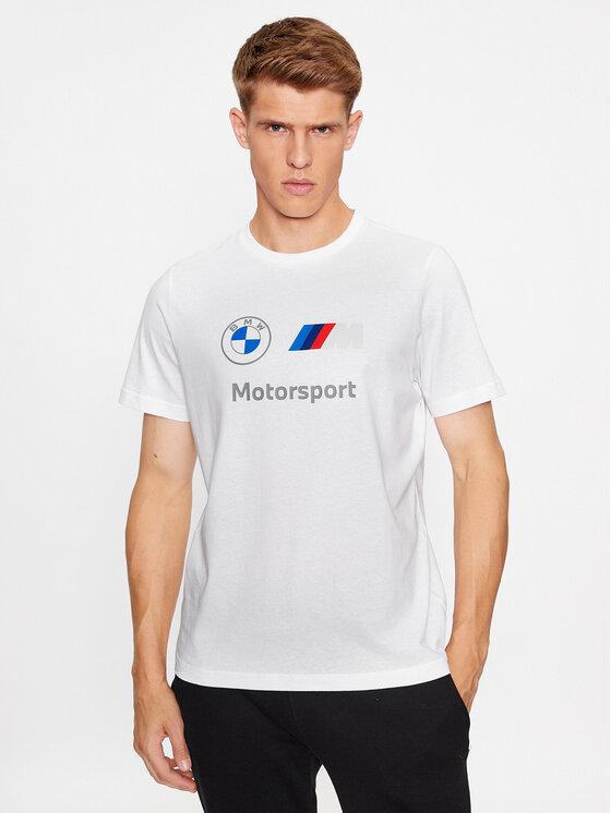 Puma Тишърт Bmw Mms Ess Logo 621314 Бял Regular Fit за Мъже цена