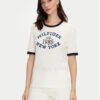 Tommy Hilfiger Тишърт Varsity Ringer WW0WW42585 Бял Regular Fit за Жени цена