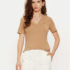 Tommy Hilfiger Тишърт WW0WW40584 Бежов Slim Fit за Жени цена