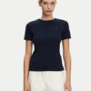 Tommy Hilfiger Тишърт New Cody WW0WW40587 Тъмносин Regular Fit за Жени цена