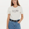 Tommy Hilfiger Тишърт Script Graphic WW0WW43502 Екрю Regular Fit за Жени цена