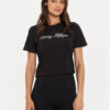 Tommy Hilfiger Тишърт Script WW0WW43459 Черен Regular Fit за Жени цена