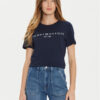 Tommy Hilfiger Тишърт WW0WW40276 Тъмносин Regular Fit за Жени цена
