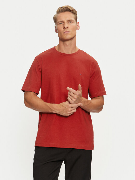 Tommy Hilfiger Тишърт Essential MW0MW37267 Червен Regular Fit за Мъже цена