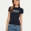 Tommy Jeans Тишърт Essential DW0DW19447 Тъмносин Slim Fit за Жени цена