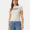 Tommy Jeans Тишърт Essential DW0DW19447 Бежов Slim Fit за Жени цена
