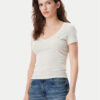 Tommy Jeans Тишърт DW0DW20458 Бежов Slim Fit за Жени цена