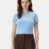 Tommy Jeans Тишърт Essential DW0DW19447 Светлосиньо Slim Fit за Жени цена