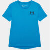 Under Armour Тишърт Ua Sportstyle Left Chest Ss 1363280 Син Loose Fit за Момчета цена