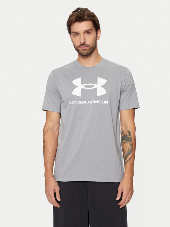 Under Armour Тишърт Ua Sportstyle Logo Update Ss 1382911 Сив Loose Fit за Мъже цена