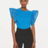 United Colors Of Benetton Тишърт 3S6HD107C Син Regular Fit за Жени цена