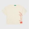 United Colors Of Benetton Тишърт 3096C10AO Бежов Cropped Fit за Момичета цена