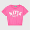 United Colors Of Benetton Тишърт 3096C10BA Розов Boxy Fit цвят на ниска цена
