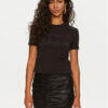 Versace Jeans Couture Тишърт 76HAH6A8 Черен Regular Fit за Жени цена