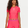 Versace Jeans Couture Тишърт 76HAH602 Розов Slim Fit за Жени цена