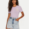 Versace Jeans Couture Тишърт 76HAHT02 Виолетов Slim Fit за Жени цена