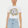 Versace Jeans Couture Тишърт 78HAHC01 Бял Regular Fit за Жени цена