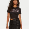 Versace Jeans Couture Тишърт 76HAHG03 Черен Regular Fit за Жени цена