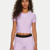 Versace Jeans Couture Тишърт 76HAH602 Виолетов Slim Fit за Жени цена