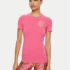 Versace Jeans Couture Тишърт 78HAHT00 Розов Regular Fit за Жени цена