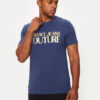 Versace Jeans Couture Тишърт 77GAHT05 Тъмносин Regular Fit за Мъже цена