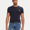 Versace Тишърт AUU01005 1A1001 Тъмносин Regular Fit за Мъже цена