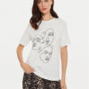 Vila Тишърт Sybil 14097370 Бял Regular Fit за Жени цена