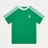 adidas Тишърт 3-Stripes IY7431 Зелен Regular Fit цвят на ниска цена