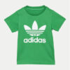 adidas Тишърт Trefoil IY4028 Зелен Regular Fit цвят на ниска цена