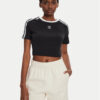 adidas Тишърт 3-Stripes Baby IU2532 Черен Slim Fit за Жени цена