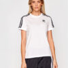 adidas Тишърт adicolor Classics 3-Stripes GN2913 Бял Regular Fit за Жени цена