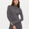 Gaudi Плетена рокля 421FD53042 Сив Slim Fit за Жени цена