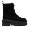 Calvin Klein Jeans Туристически oбувки Flatform Zip Laceup Mg S YW0YW01554 Черен за Жени цена