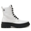 Calvin Klein Jeans Туристически oбувки Lace-Up Bootie V4A5-81031-1453 S Бял за Момичета цена