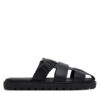Calvin Klein Jeans Чехли Sq Molded Sandal Fisherman YM0YM01220 Черен цвят на ниска цена