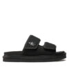 Calvin Klein Jeans Чехли Double Bar Sandal Mtl YM0YM01020 Черен за Мъже цена