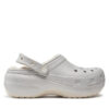 Crocs Чехли Classic Platform Glitter Lined Clog W 210413 Сребрист за Жени цена