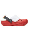 Crocs Чехли Classic Lined Santa Clog 210933 Червен за Унисекс цена