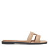 Tommy Hilfiger Чехли Th Logo Strap Mule FW0FW08671 Бежов за Жени цена