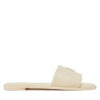 Tommy Hilfiger Чехли Th Logo Hardware Leather Mule FW0FW08806 Екрю за Жени цена