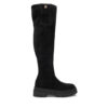 Tommy Hilfiger Чизми Suede Over-The-Knee Boot FW0FW08159 Черен цвят на ниска цена