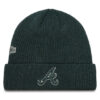 New Era Шапка Atlanta Braves World Series Patch Cuff Knit Beanie 60580730 Зелен цвят на ниска цена