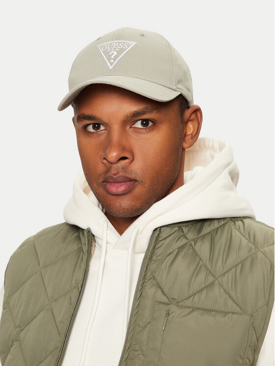 Guess Шапка с козирка Z4YZ00 WFKN0 Зелен за Мъже цена