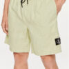 Calvin Klein Jeans Шорти от плат J30J325475 Зелен Regular Fit за Мъже цена