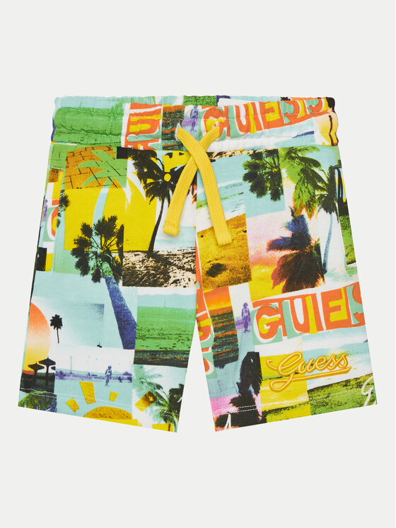 Guess Шорти от плат N5GD13 KA6R4 Цветен Regular Fit за Момчета цена