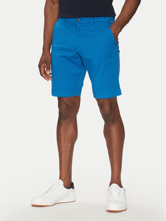 Hechter Paris Шорти от плат 26664 151365 Син Regular Fit за Мъже цена