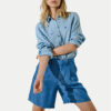 ONLY Шорти от плат Charis 15337935 Син Loose Fit за Жени цена