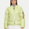 Alpha Industries Яке бомбър 148004 Зелен Regular Fit за Жени цена
